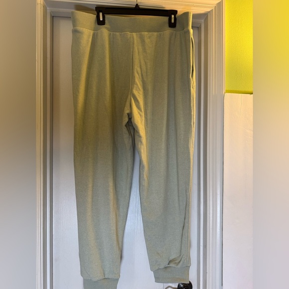 Victoria's Secret Cotton Fleece Mid Rise Jogger Sweatpants Soft Green - Picture 5 of 11